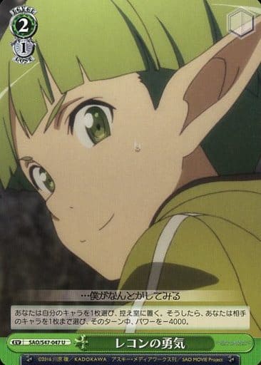 [U] SAO/S47-047 レコンの勇気