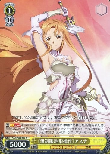 [C] SAO/S80-024 《無制限地形操作》 アスナ